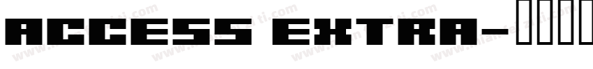 Access Extra字体转换